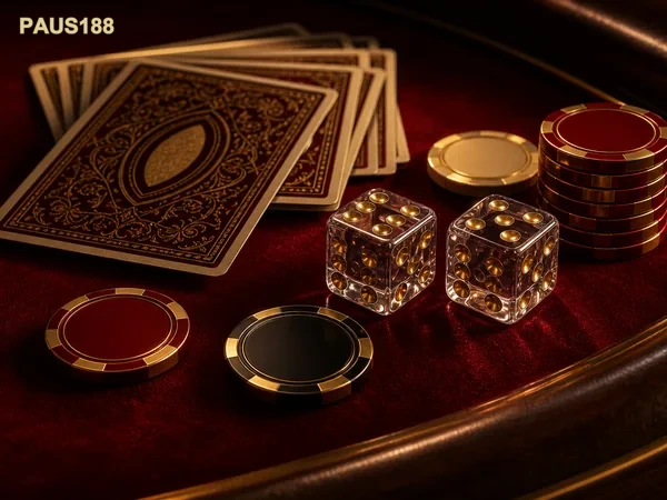 Tampilan meja dan bola pada permainan snooker paus188